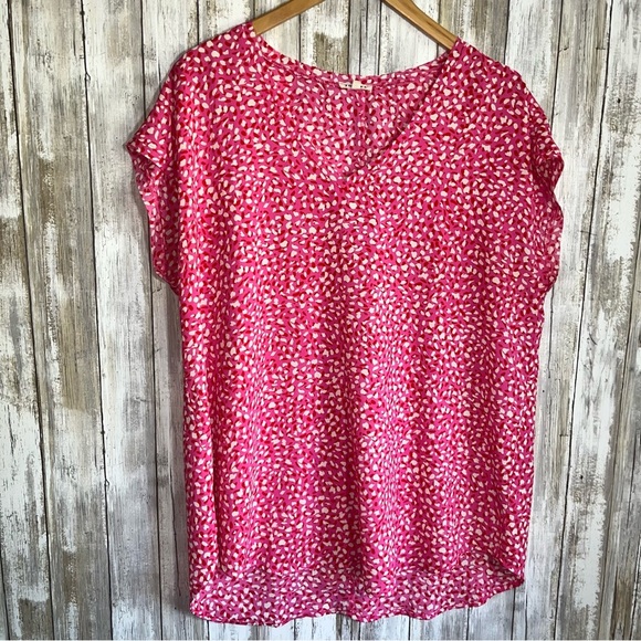 Jodifl Marley Hot Pink Printed Blouse - Picture 2 of 7